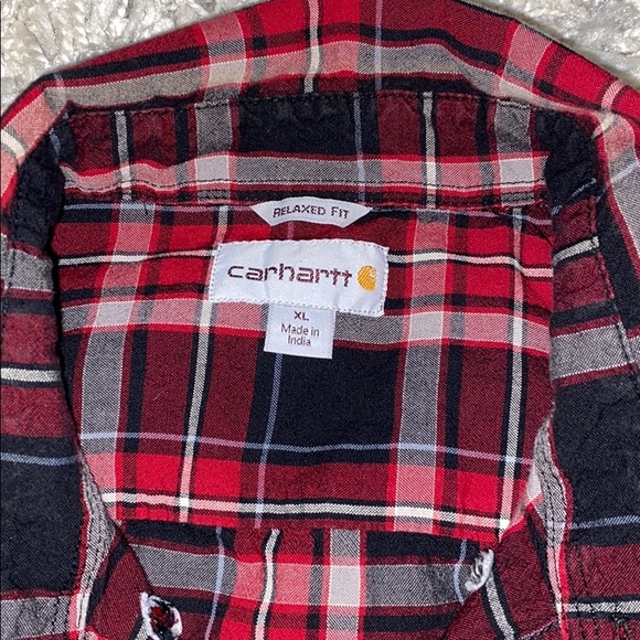 Men’s Carhartt flannel long sleeve - Picture 3 of 4